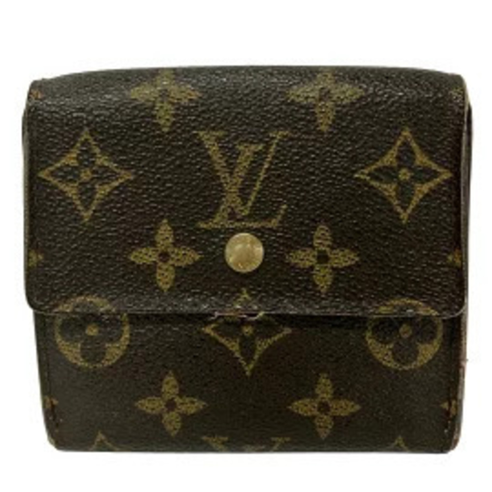 LOUIS VUITTON Porte Monnaie Billet Carte Credit Bi fold Wallet Leather